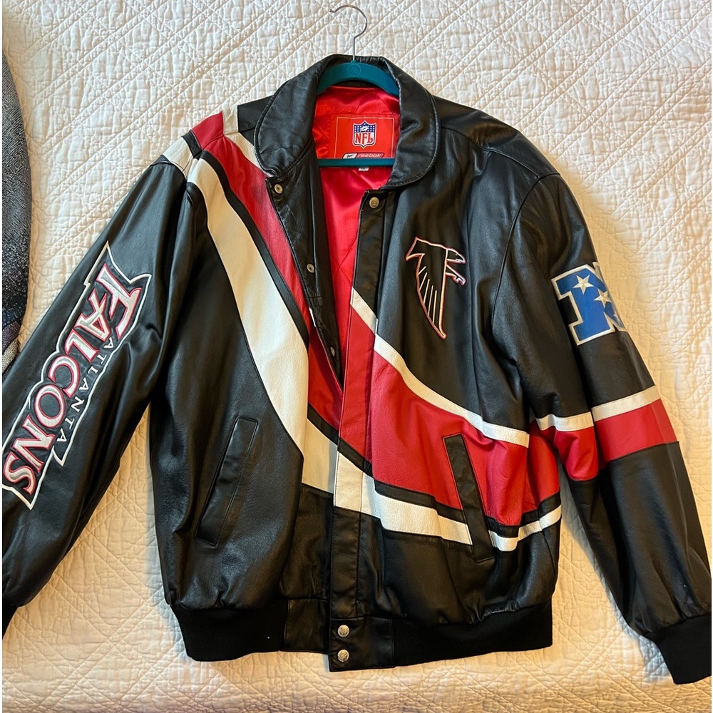 PMJ108 - Reebok, Men’s, XXL, NFL Atlanta Falcons Leather jacket